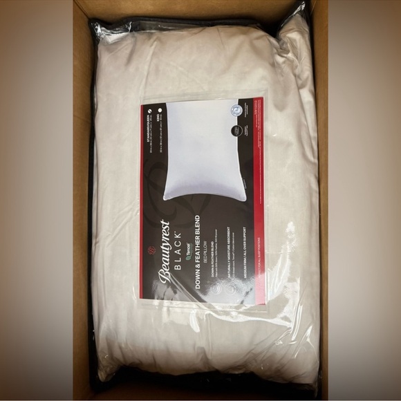 🎉LAST CHANCE🎉Beautyrest Black Luxury Goose Down And Feather Pillow - Picture 3 of 10